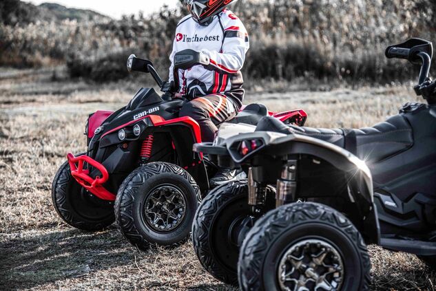 Elektrická štvorkolka Can-am Renegade, 12V červená