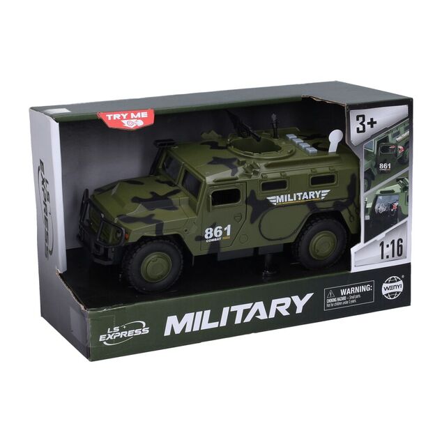 Militärfahrzeug mit Effekten 25,5 cm