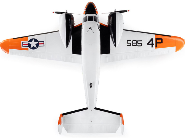 E-flite Beechcraft D18/RC-45J 1.5m BNF Basic AS3X+ SAFE Select