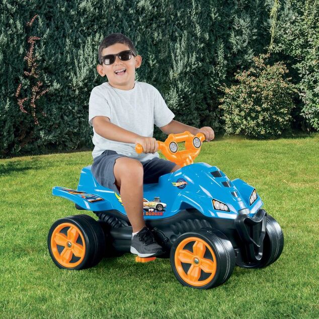 Dolu Detská šliapacia štvorkolka modrá Hot Wheels