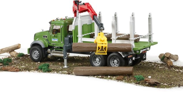 Bruder 02824 Prepravník na drevo Mack Granite