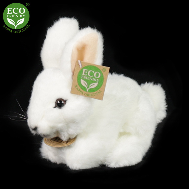 Plišani bijeli zec 16 cm ECO-FRIENDLY