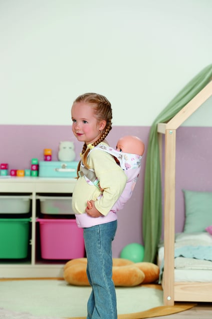 Zapf BABY born Nosič bábätiek s kvetmi