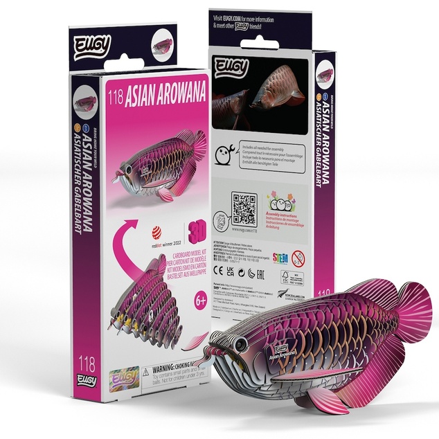 EUGY Arowana azijska 3D kartonasta sestavljanka