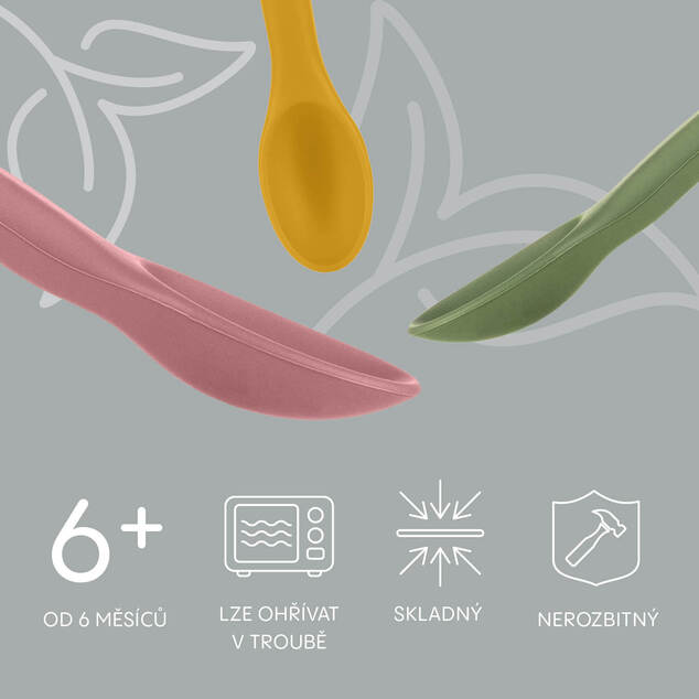 Lingură din silicon, Dove Grey