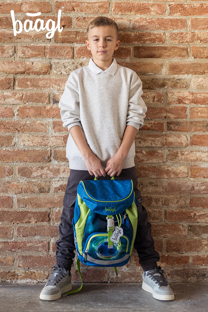BAAGL SET 5 Airy Palla da Calcio: zaino, astuccio, sacchetto, grembiule, portafoglio
