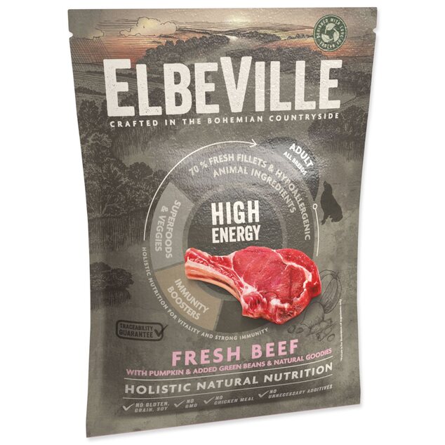 Vzorka ELBEVILLE Adult All Breeds Fresh Beef High Energy 100g