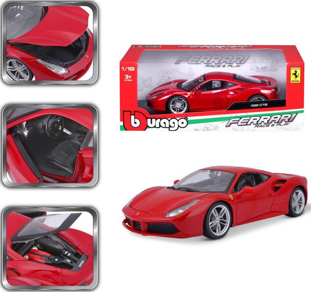 Bburago 1:18 Ferrari 488 GTB Rot