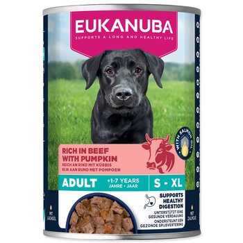Konzerva EUKANUBA Adult bohatá na hovädzie s tekvicou 400 g