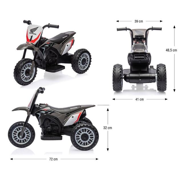 Elektrisches Motorrad BABY MIX Honda CRF 450R grau