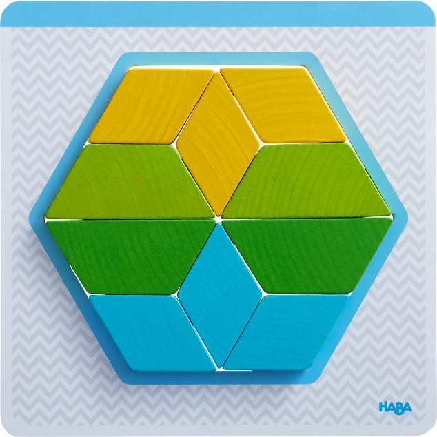 Haba Fa játék előkép kártyákkal Origami Formák 2 éves kortól