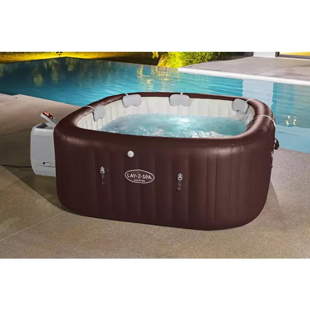 Bestway 6001U Jacuzzi LAY-Z-SPA® Maldives HydroJet Pro para 7 personas (Ahorro de energía) 201x80cm