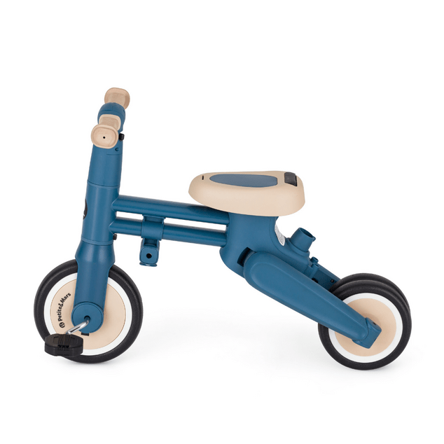 PETITE&amp;MARS Tricycle multifonction 4 en 1 Drift Ocean Blue