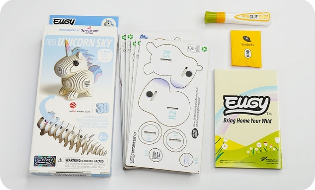 EUGY Nebeški samorog 3D kartonska sestavljanka