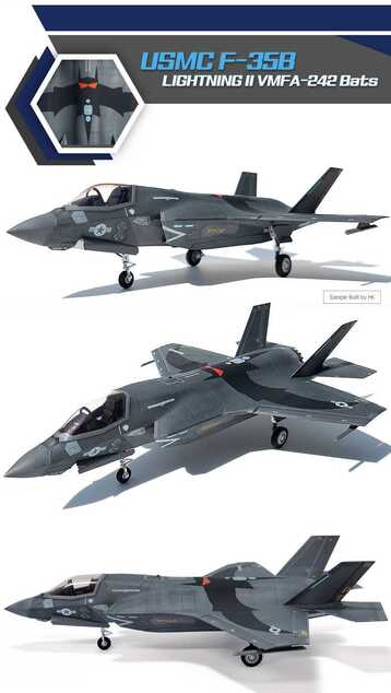 Model Kit repülőgép 12592 - USMC F-35B LIGHTNING II VMFA-242 "B (1:72)