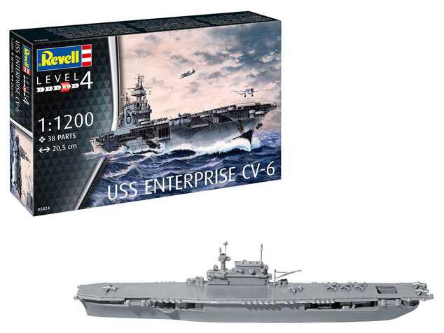 Kit modello in plastica nave 05824 - USS Enterprise (1:1200)