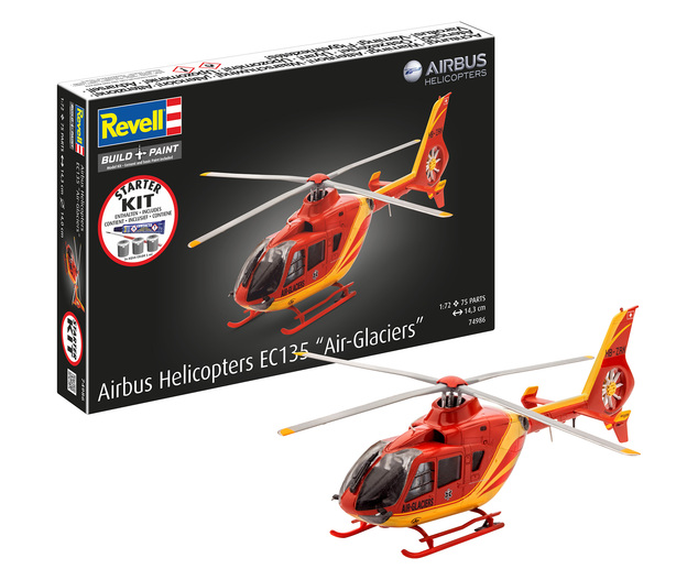 Starter Kit helikopter 74986 - Airbus EC135 "Air-Glaciers" (1:72)