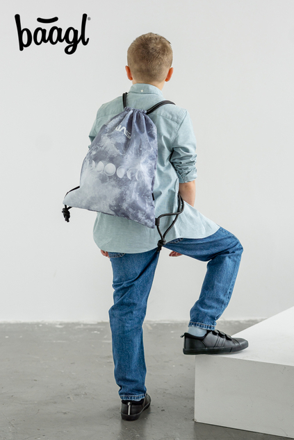 BAAGL SET 5 Skate NASA Grey: rucsac, penar, sac, dosar, husă