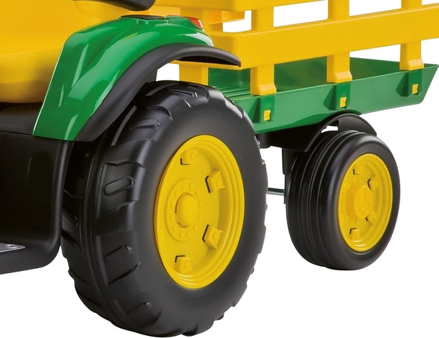Peg-Pérego John Deere Ground Force s vlečkou 12V - 330W zelená