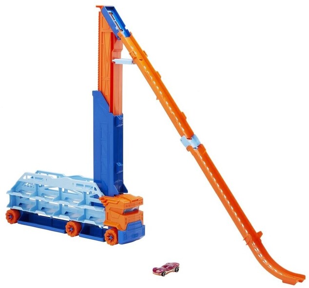 Mattel Hot Wheels ťahač s vysokou dráhou