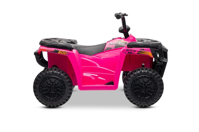 Licencovaná elektrická štvorkolka Arctic Cat 12V so zadným pohonom, ružová, LED svetlá, Lí