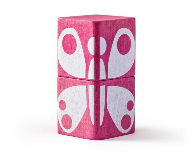 Woody Kocky farebné s potlačou 26 ks - 3,3 cm