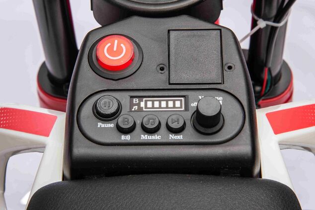 Elektrická Motorka MOTOCROSS, červená, 12V batéria, EVA mäkké kolesá