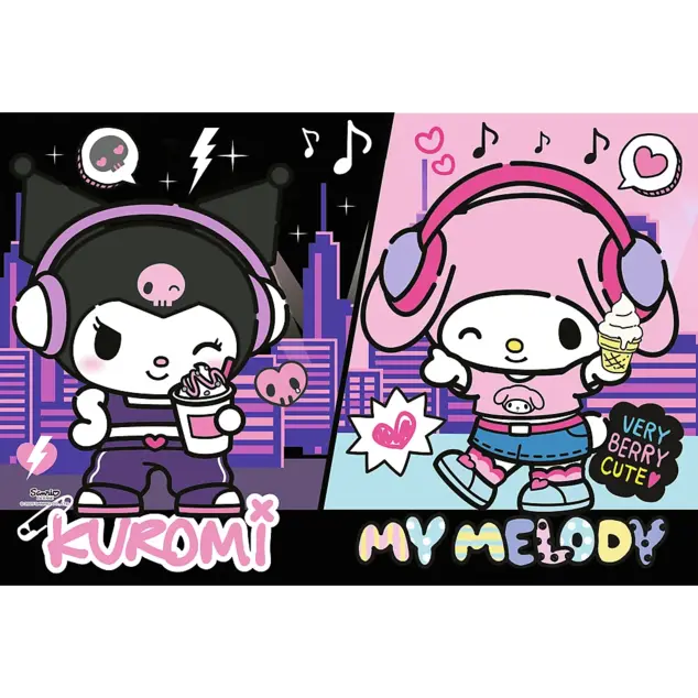 Trefl Puzzle 160 Pravidlá Kuromi / Hello Kitty