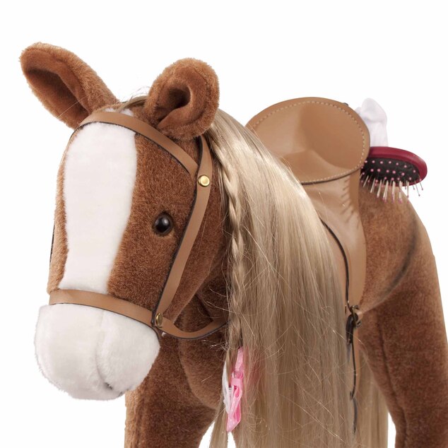 Götz Pony zum Kämmen und Reiten für Puppen 50cm