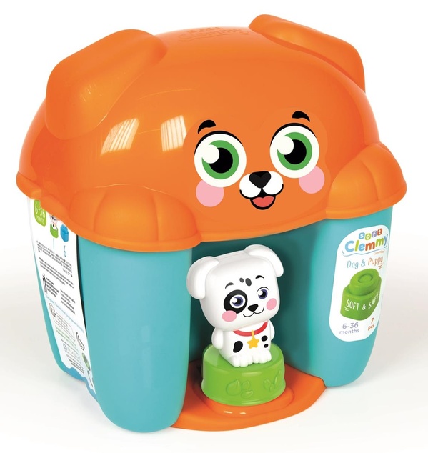 Clementoni - Clemmy Box s vekom Psík 6 kociek
