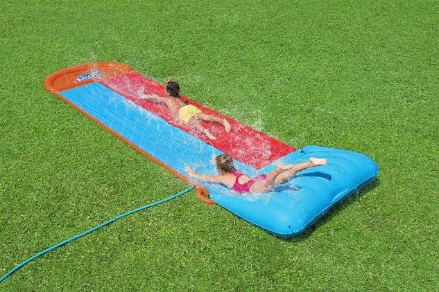 Bestway 52478 H2OGO!® Tsunami Splash Ramp™ tobogán pre 2 osoby 488 x 143 cm