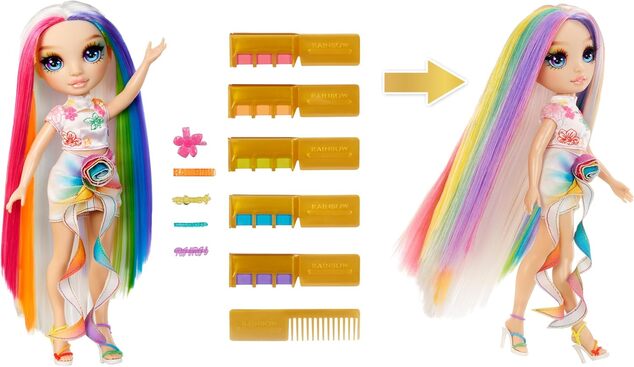 Rainbow High Bábika s kriedami na vlasy - Amaya
