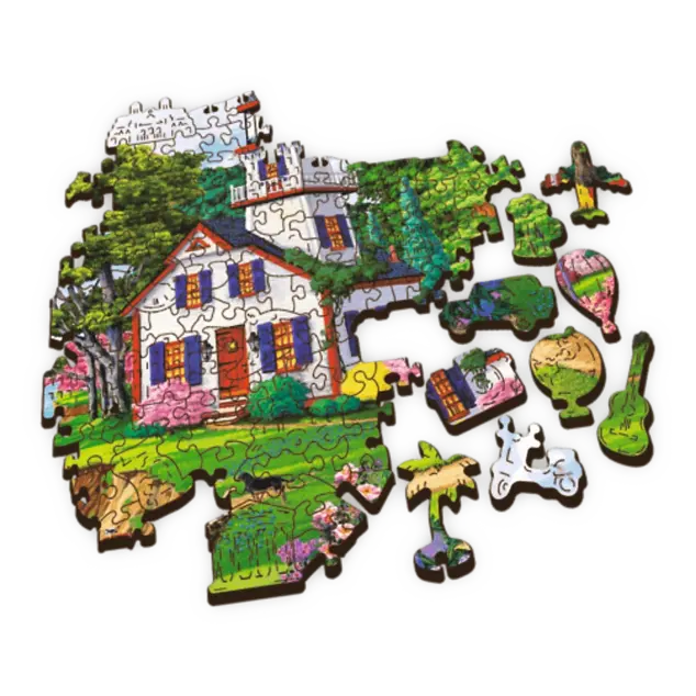 Trefl Drevené puzzle 501 - Letné útočisko