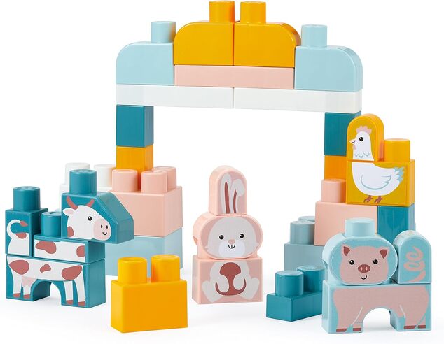 Ecoiffier Abrick Costruzioni per Bambini Fattoria 55 pezzi in scatola