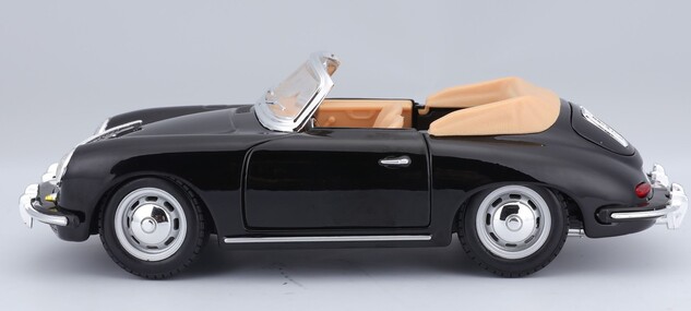 Bburago 1:24 Porsche 356 B Cabriolet Schwarz