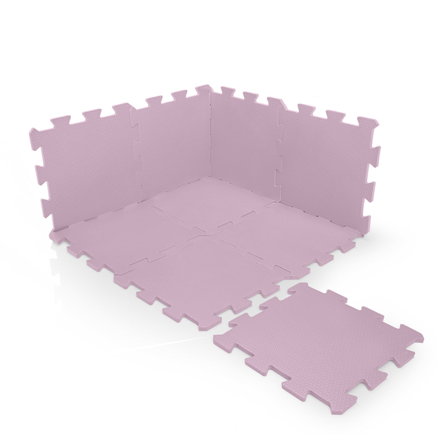 Penová podložka Puzzle 30x30 cm 9ks, Sugar Pink