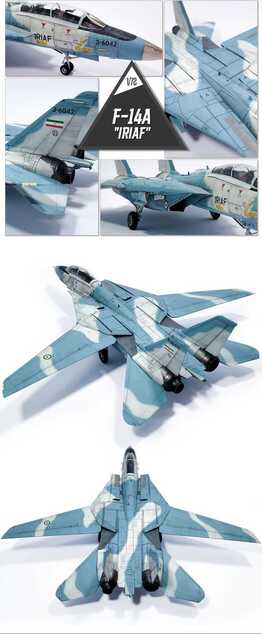 Model Kit repülőgép 12594 - F-14A "IRIAF" (1:72)