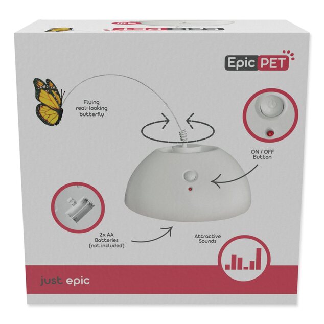 Hračka Epic Pet motýľ interaktívny lietajúci 13cm