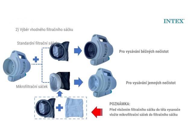 INTEX 28626 Bazénový akumulátorový vysávač