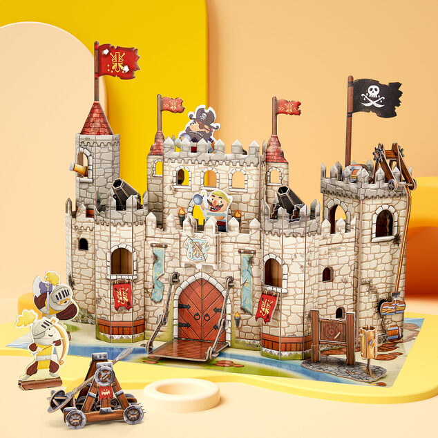 CubicFun - Puzzle 3D Piratski grad 183 kosov
