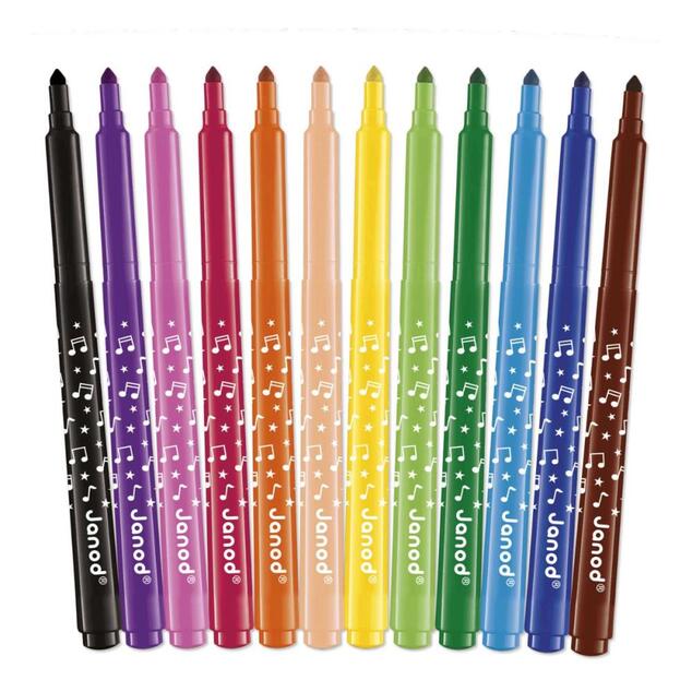 Janod Colorino Detské fixky 12 farieb