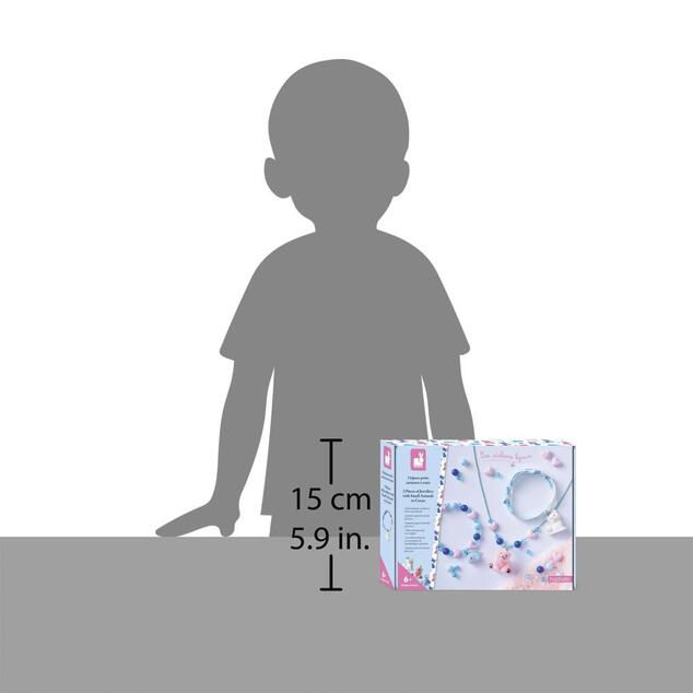 Janod Atelier Schmuckherstellungsset mit kleinen Tieren 3 Stk