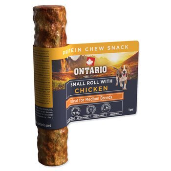 Ontario Protein csemege kis rágótekercs csirkével 1db 12,7cm