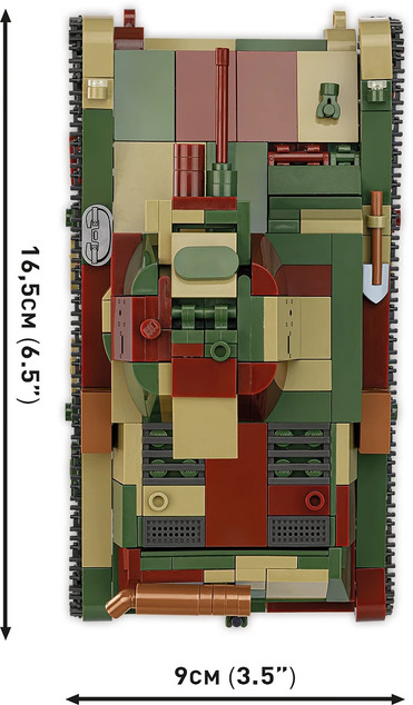 Cobi 2661 Poľský ľahký tank 7TP  - World War II 1:28