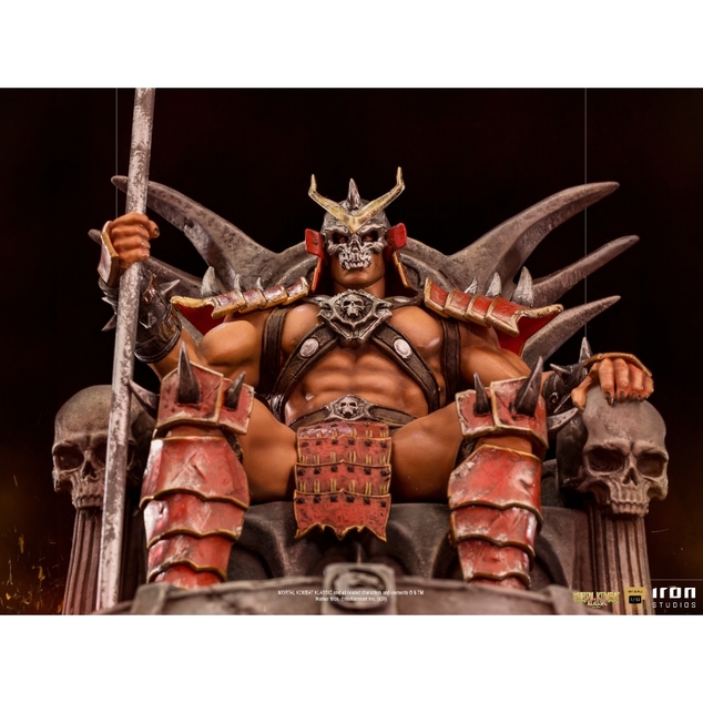 Iron Studios Mortal Kombat - Shao Khan Szobor Deluxe Art Scale 1/10