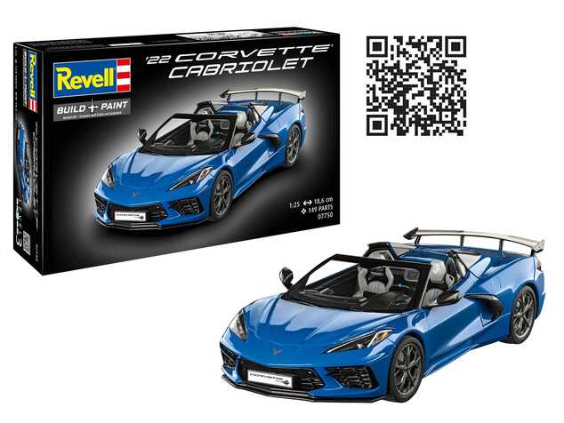 Plastic ModelKit auto 07750 - Corvette C8 Cabriolet (1:25)