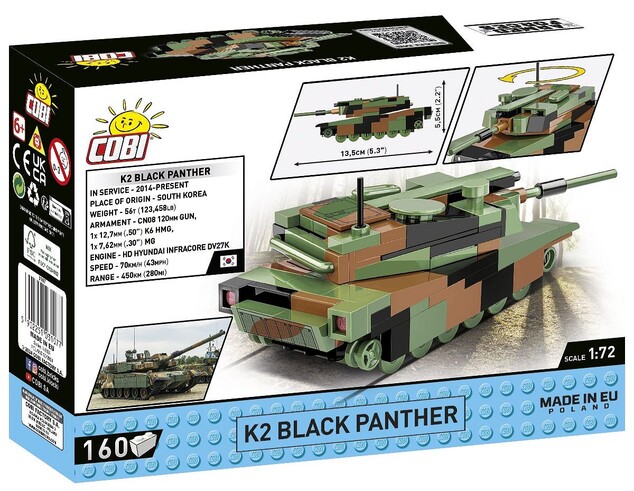 Cobi K2 Black Panther, 1:72, 162 k