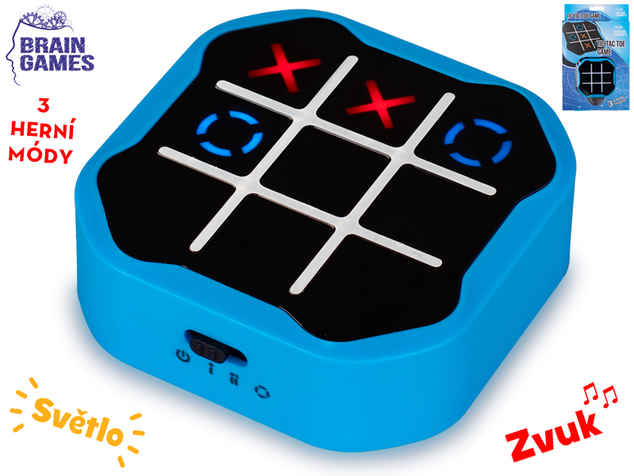 Brain Games hra piškvorky 9cm na batérie so zvukom