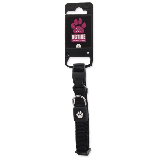 Obojok Active Dog Premium S čierny 1,5x27-37cm