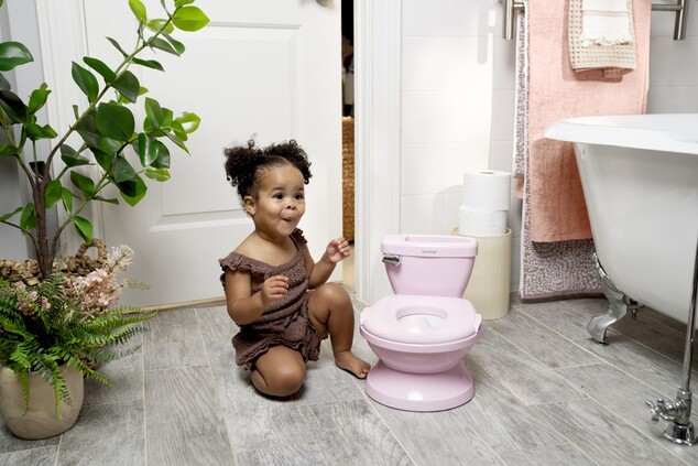 INGENUITY Kinder-Toilette mit Geräusch My Size™ Rosa